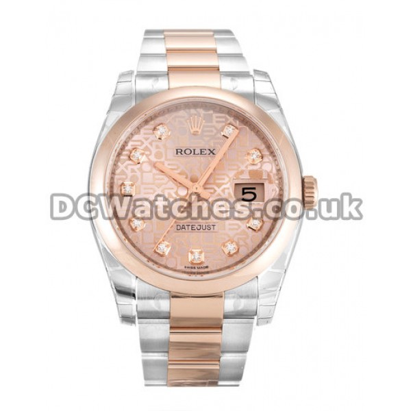Latest Copy Rolex Datejust Rose Gold Dial 36MM Steel & Rose Gold Watches