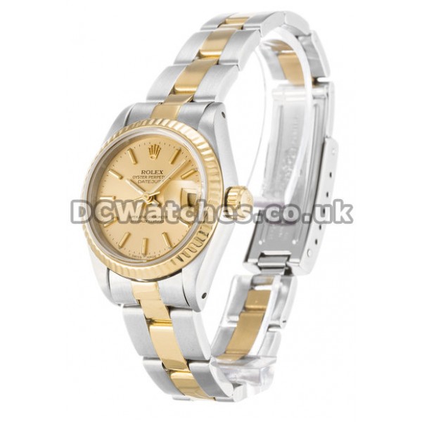 Splendid Rolex Datejust 26MM Steel & Yellow Gold Copy Watches