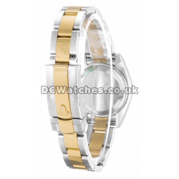 Trendy Fake Rolex Datejust White Diamond Dial Steel & Yellow Gold Watches