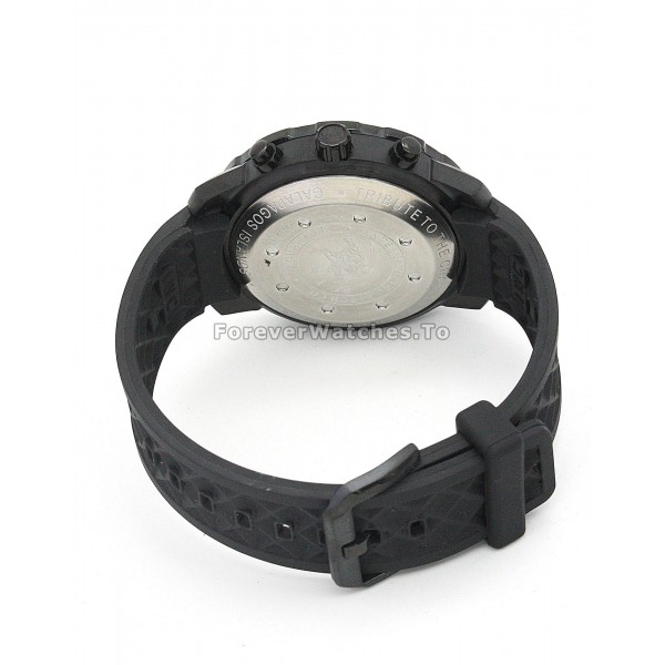 Black IWC Aquatimer 44 MM Steel with PVD Coating Case Quartz Replica Watches