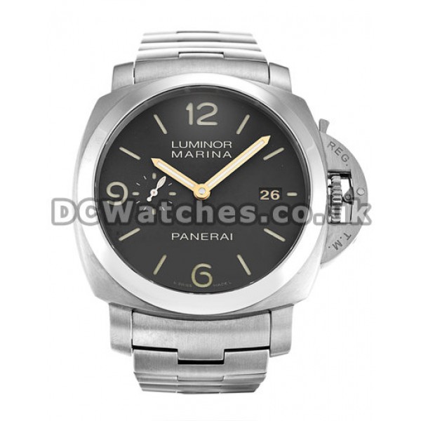 Panerai  Luminor 1950  Titanium Case Brown Quarter Arabic Dial Replica Watches