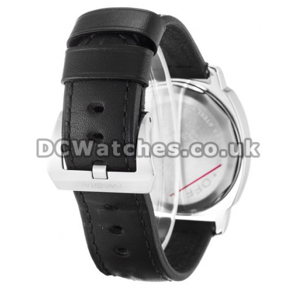 Luminor Base 44 MM Black Quarter Arabic Dial Manual Movement Replica Watches