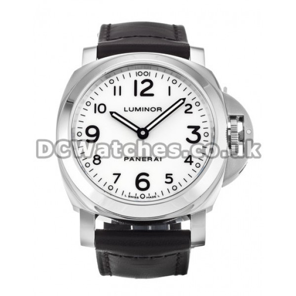 White Arabic Dial 44 MM Luminor Base Manual Movement Replica Watches