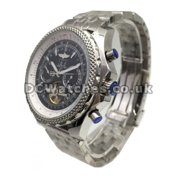 Men Popular Steel Breitling Bentley Black Dial 48MM Fake Watches