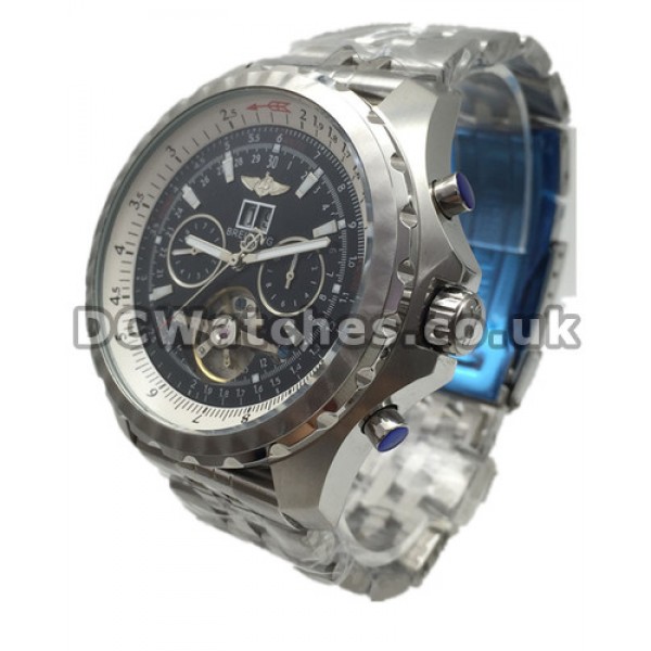 Men Popular Steel Breitling Bentley Black Dial 48MM Fake Watches