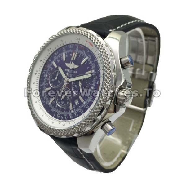 Blue Dial Breitling Bentley Motors 48MM Replica Watches For Men