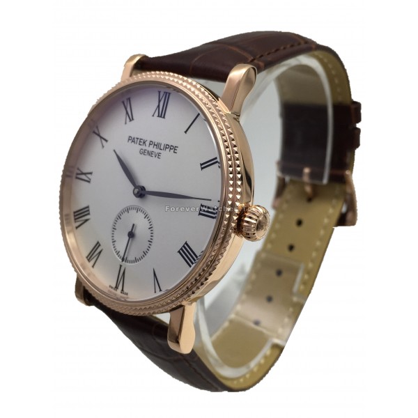 UK Red Gold Patek Philippe Calatrava Fake Watches Sale For Men