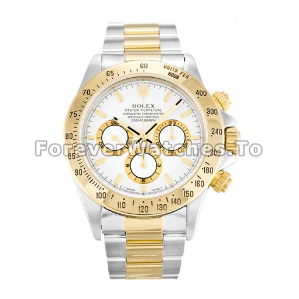UK Rolex Daytona II 16524 Steel & Yellow Gold Cases Mens 40 MM Replica Watches