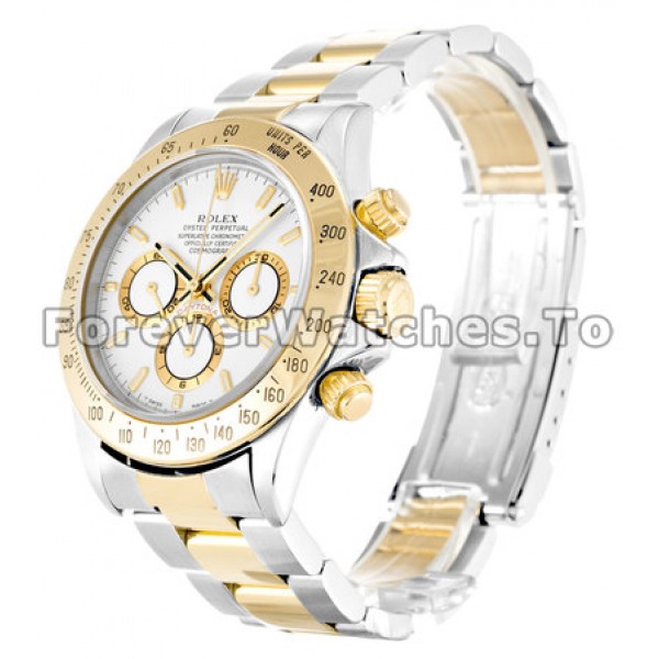 UK Rolex Daytona II 16524 Steel & Yellow Gold Cases Mens 40 MM Replica Watches