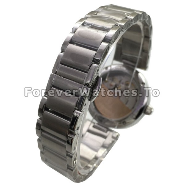 Swiss Fashionable Black Dial Omega De-Ville Ladymatic Fake Watches
