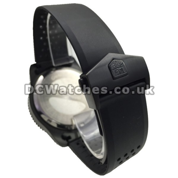 UK Cool Black Steel Tag Heuer Grand Carrera 43MM Quartz Copy Watches