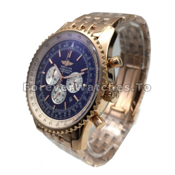 UK Fashionable Breitling Navitimer Replica Watches Black Dial For Men