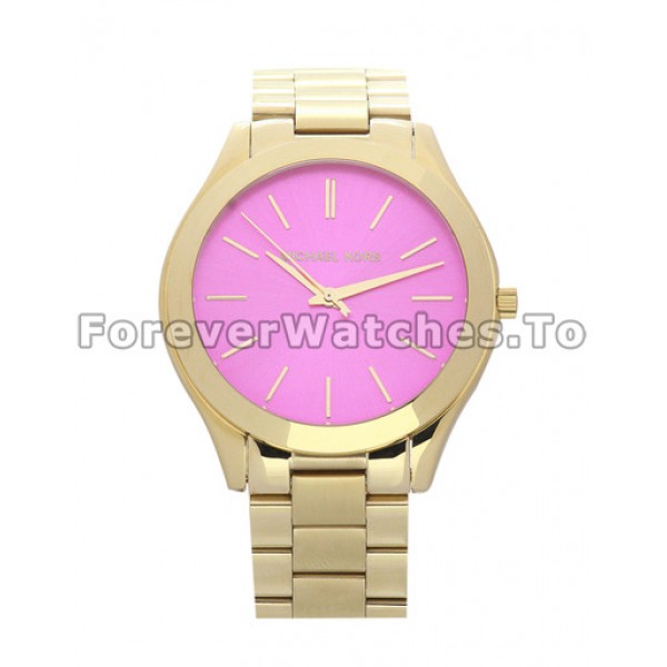 Fashionable MICHAEL KORS Slim-catwalk 38MM Yellow Gold Case Replica Watches