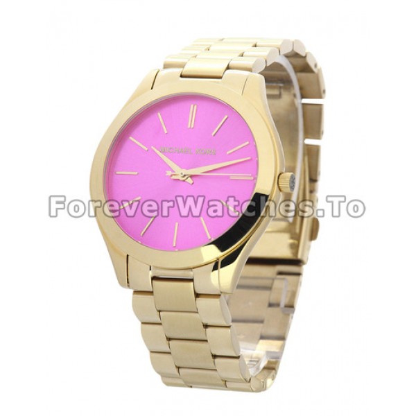 Fashionable MICHAEL KORS Slim-catwalk 38MM Yellow Gold Case Replica Watches