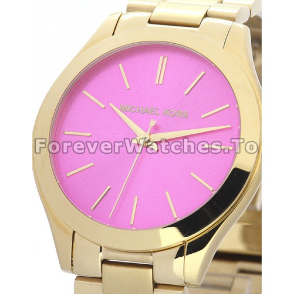 Fashionable MICHAEL KORS Slim-catwalk 38MM Yellow Gold Case Replica Watches