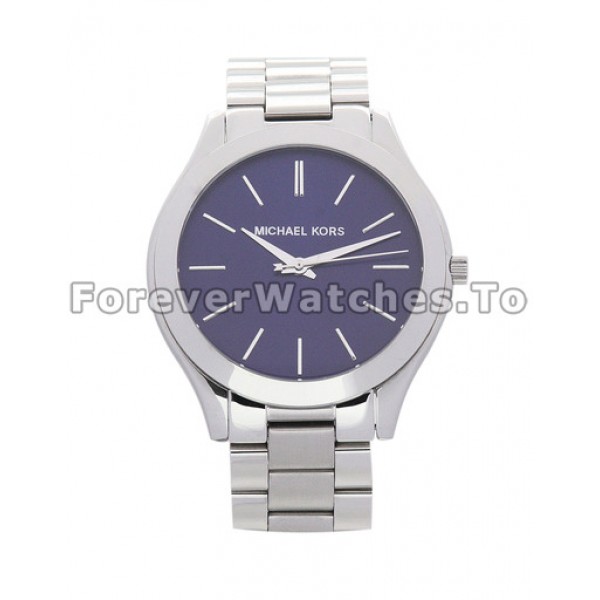 Swiss Fashionable MICHAEL KORS Slim-catwalk Blue Dial Replica Watches