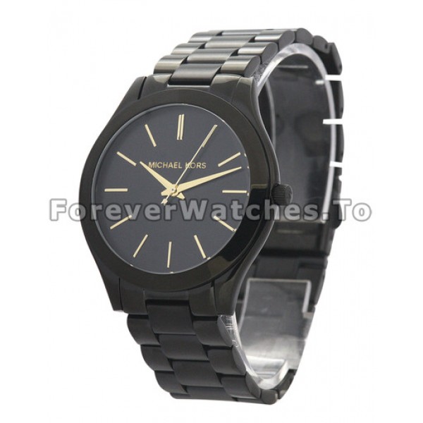 New Swiss MICHAEL KORS Slim-catwalk 38MM Black Dial Fake Watches