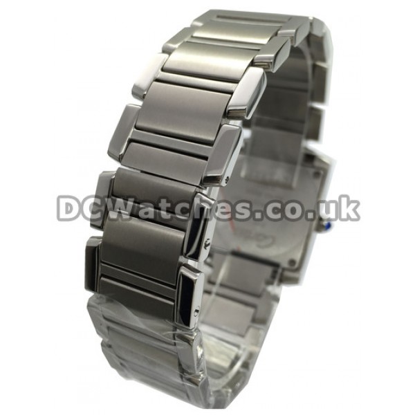 Classic Swiss Cartier Tank Francaise White Dial Copy Watches For Men
