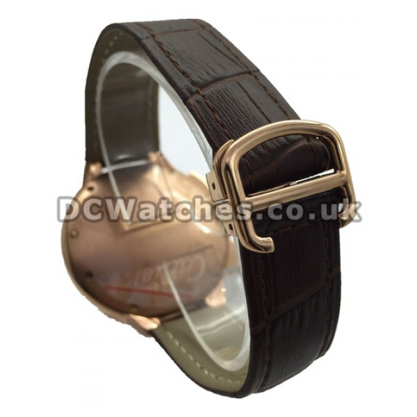 Swiss Functional Cartier Ballon Bleu Replica Watches With Black Roman Numerals UK