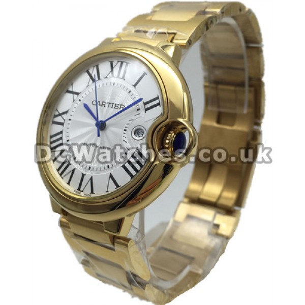 UK 36MM Cartier Ballon Bleu Copy Watches With Blue Hands Sale For Women