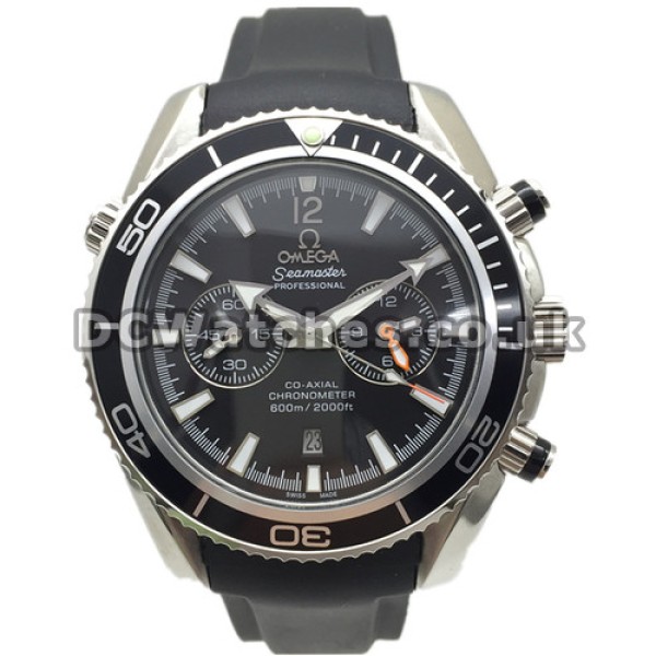 Male 45.5MM Black Bezels Omega Planet Ocean Copy Watches With Automatic Movement