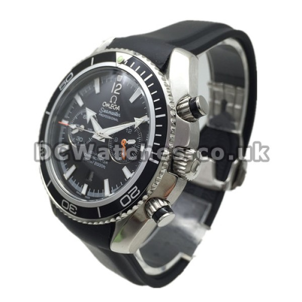 Male 45.5MM Black Bezels Omega Planet Ocean Copy Watches With Automatic Movement