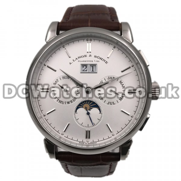 New Functional Male 45MM Replica A.Lange & Sohne Saxonia Annual Calendar Watches With Automatic Movements