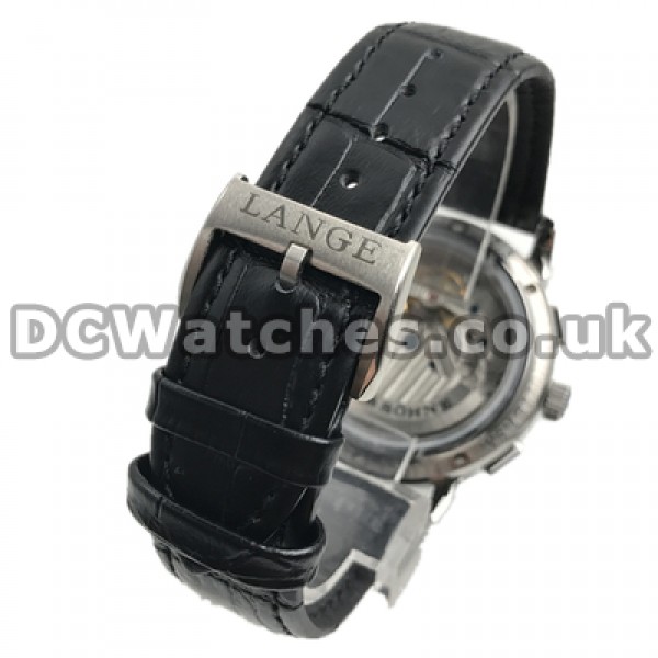 Swiss Black Dials Male Automatic A.Lange & Sohne Saxonia Annual Calendar Fake Watches Online Sale