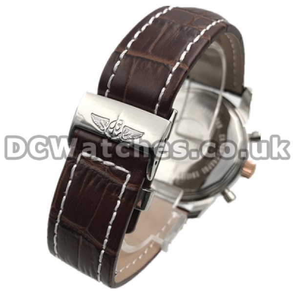 Particular Coffee Dials Male 45MM Replica Breitling Aeromarine Watches With Quartz Movements