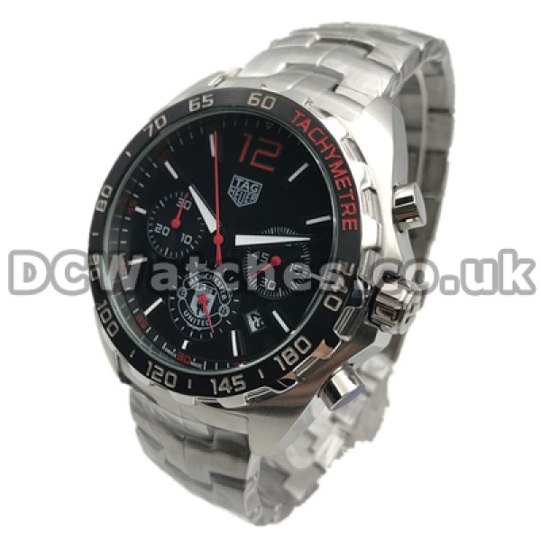 Strong Male Quartz Movements Fake Tag Heuer Formula 1 Sparkling Watches Sales With Black Bezels