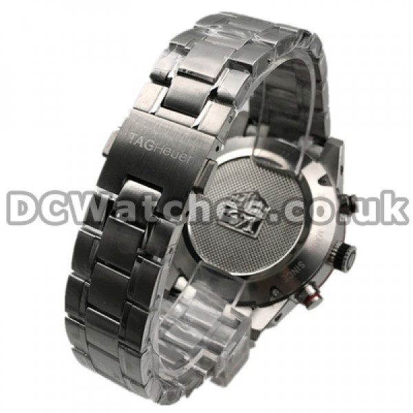 Clear Red Seconds Hands Tag Heuer Carrera Replica Watches Online For Men With White Dials