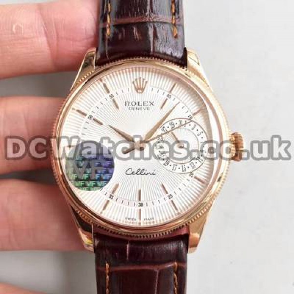 39MM Automatic Movements Rolex Cellini Fake Watches For Men