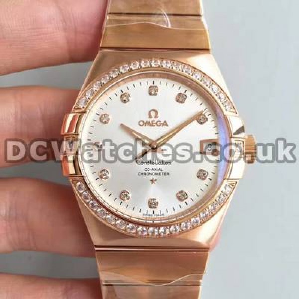 Male 38MM Fake Omega Constellation Watches With Automatic Movements