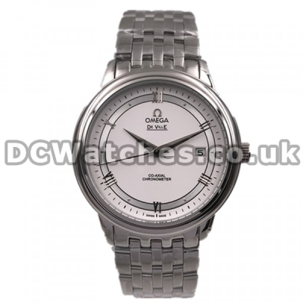40MM Omega De Ville Hour Vision Fake Automatic Watches For Men