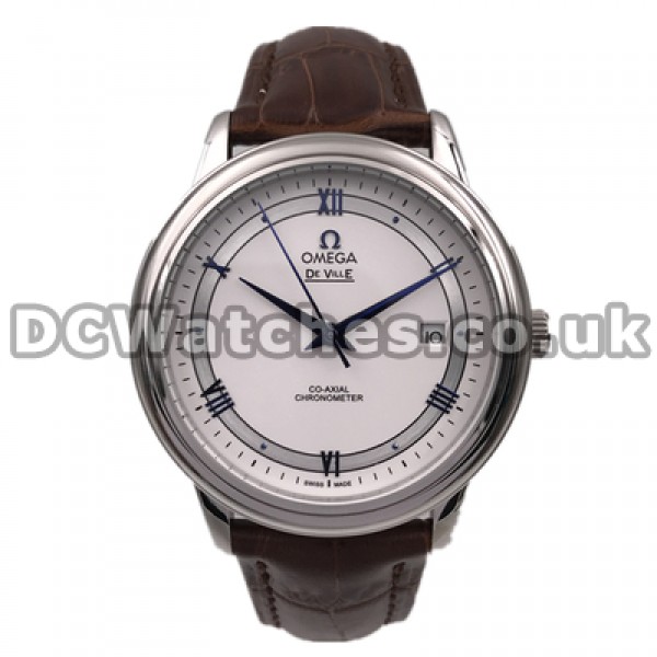 Blue Hands 40MM Replica Omega De Ville Hour Vision Automatic Male Watches