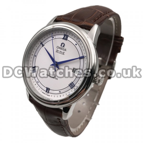 Blue Hands 40MM Replica Omega De Ville Hour Vision Automatic Male Watches
