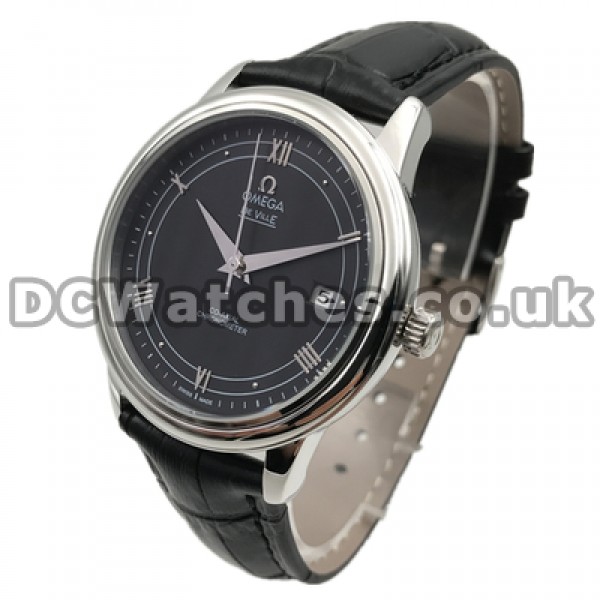 Male Black Dials Omega De Ville Hour Vision Fake 40MM Automatic Watches