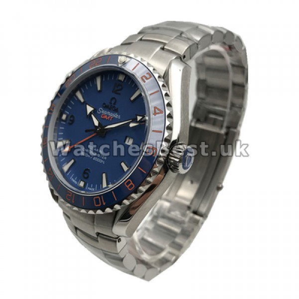 44MM Automatic Fake Omega Planet Ocean Male Blue Dials Watches