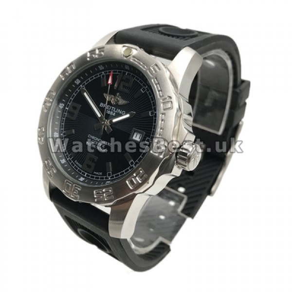 44MM Black Rubber Straps Breitling Colt Replica Automatic Watches