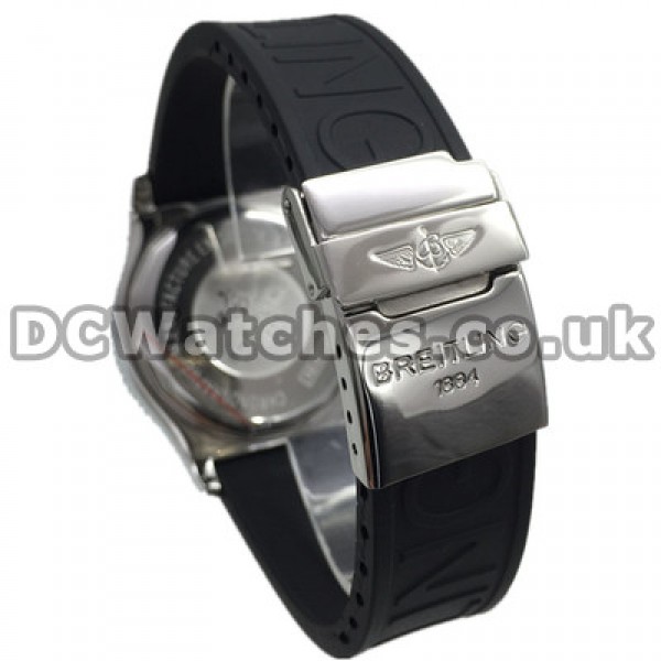 UK Sale Breitling SuperOcean Heritage Fake Watches With White Arabic Numerals And Rose Gold Hands