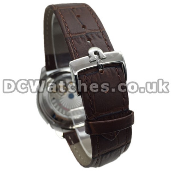 Elegant 40MM Omega De Ville Hour Vision Fake Watches With Steel Cases And White Dials