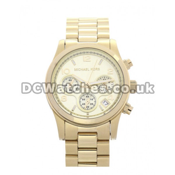 Functional Arabic Numerals MICHAEL KORS	Copy Watches With Gold & Steel Bracelets Online