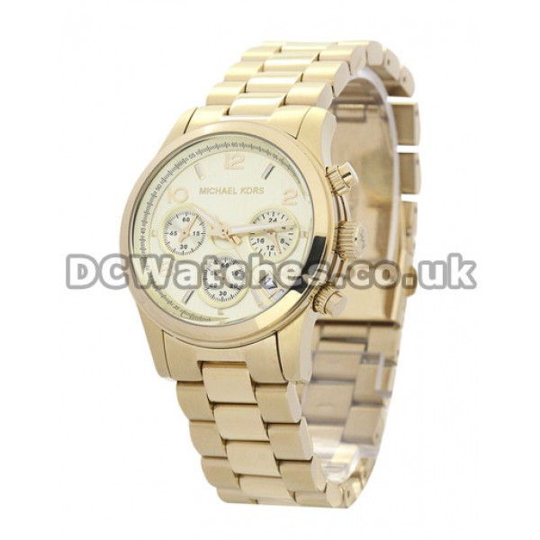 Functional Arabic Numerals MICHAEL KORS	Copy Watches With Gold & Steel Bracelets Online