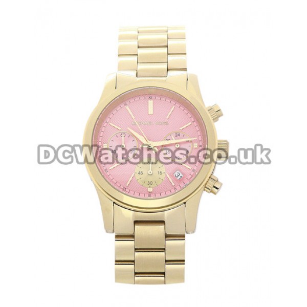 Distinctive 38MM MICHAEL KORS Replica Watches With Pink Dials Hot Sale UK