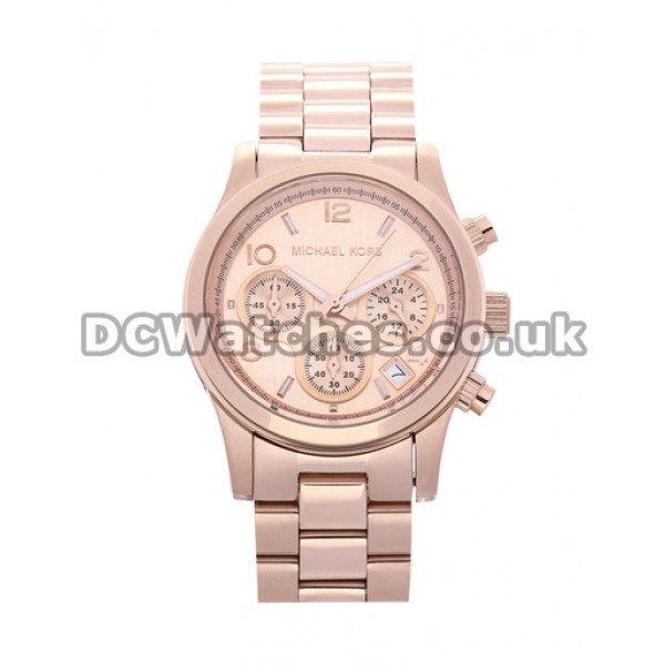 Precious UK MICHAEL KORS Copy Watches With Rose Gold & Steel Cases And Bracelets