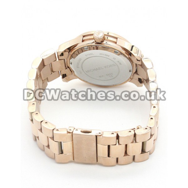 Precious UK MICHAEL KORS Copy Watches With Rose Gold & Steel Cases And Bracelets