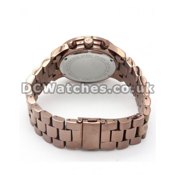 Special Coffee Dials MICHAEL KORS Replica Watches With 38MM Coffee Gold & Steel Cases