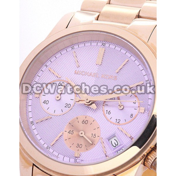 38MM Top Swiss MICHAEL KORS Quartz Copy Watches With Pink Dials Sale