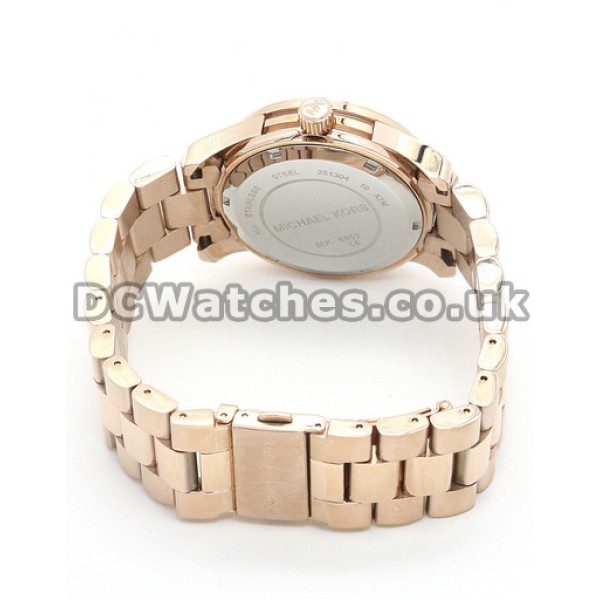 38MM Top Swiss MICHAEL KORS Quartz Copy Watches With Pink Dials Sale