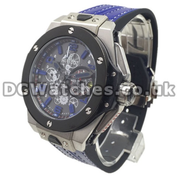 Attractive Black Bezels Hublot Copy Watches With 48MM Steel Cases Sale For Men